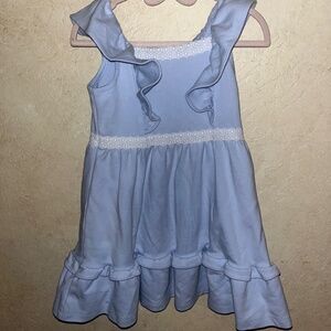Janie and Jack girls periwinkle ruffle dress Size 5